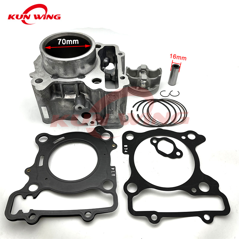 Motorcycle Engine Kit - 70MM Alésage Intervalles Kit Piston Anneau