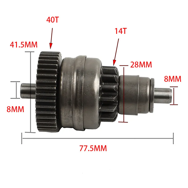 Engrenage de démarreur de moto - Motorcycle Starter Motor avis et prix